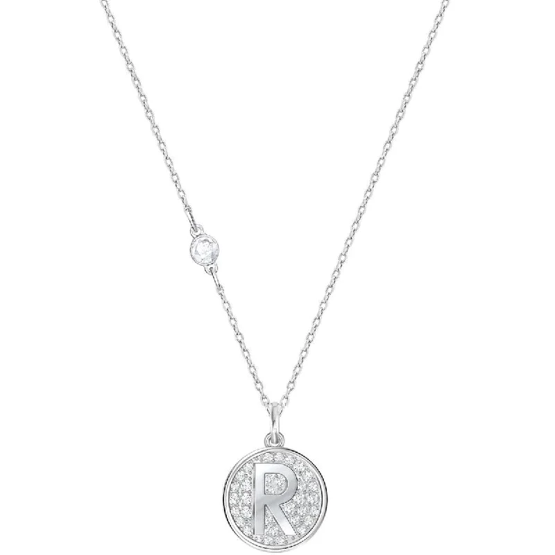 Swarovski Women's Necklace - Americas Letter R Clear Crystal Pendant | 5367209