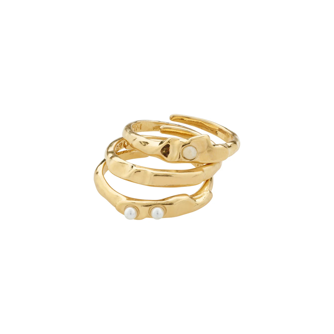 Unique Engagement Rings-Trust Gold Plated Ring Set