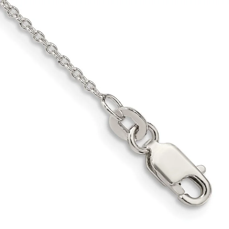 Stylish Gemstone Bracelets-Sterling Silver 1.25mm Cable Chain Bracelet