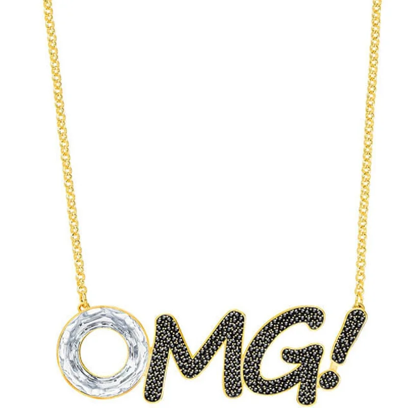 Swarovski Women's OMG Necklace - Humorist Black And Silver-Toned Crystal | 5351569