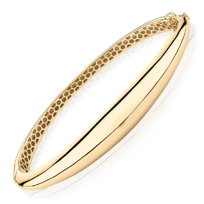 Customizable Wedding Bangles Sets-Bangle in 10 carat yellow gold