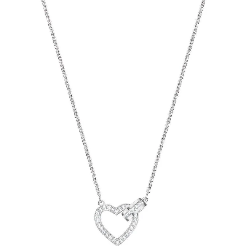 Swarovski Women's Necklace - Lovely Interlocking Heart and Circle Crystal | 5380703