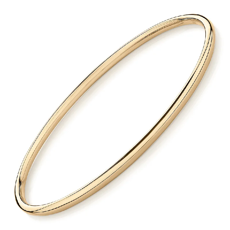 Ethnic Style Bangles-Golf bangle in 10 carat yellow gold