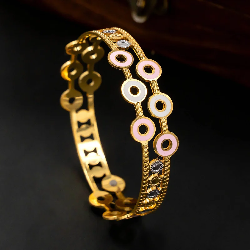 Fashionable Bangles for Women-Enamel Bangle PEBS3-26-082