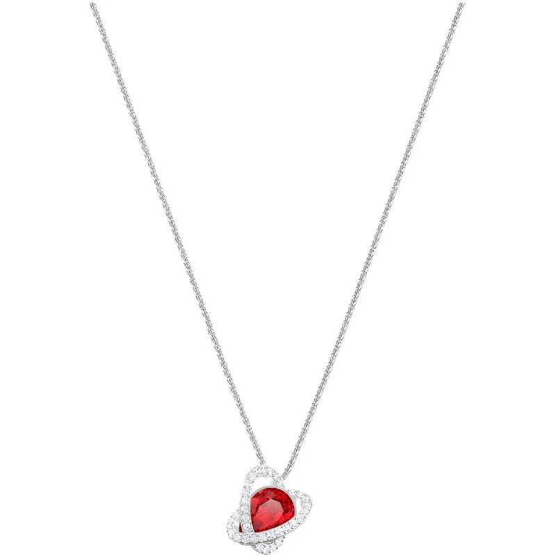 Swarovski Women's Pendant Necklace - Outstanding Red and Clear Crystals | 5455036