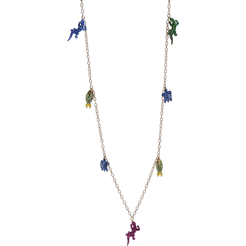 Swarovski Women's Necklace - Mustique Sea Life Gold Tone Plated and Crystal | 5546233