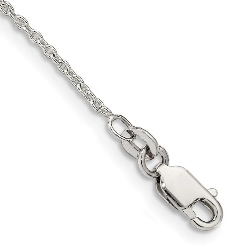 Beautiful Charm Bracelets-Sterling Silver 1.5mm Cable Chain Bracelet