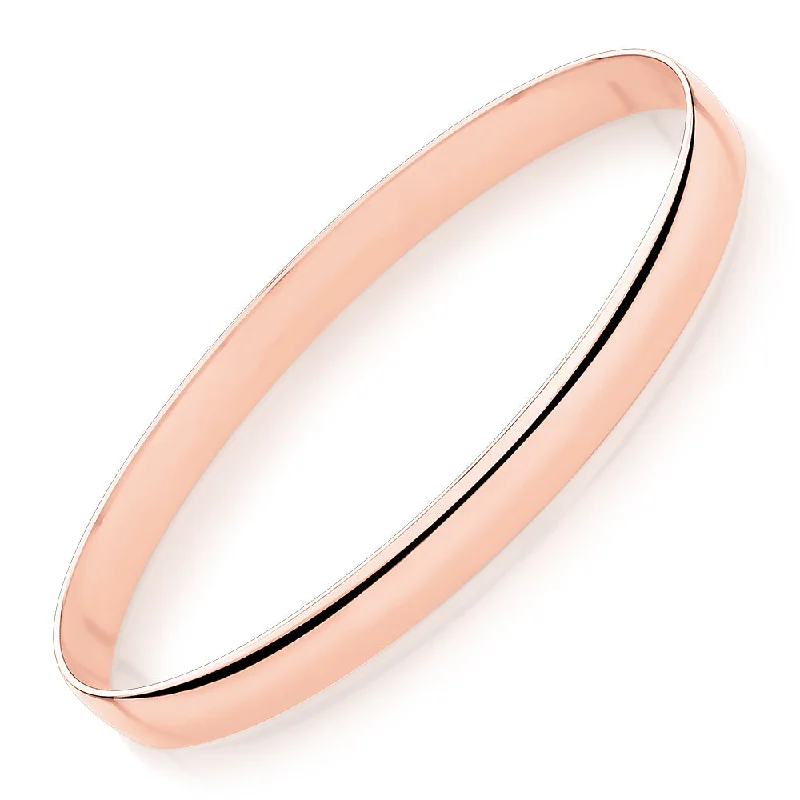 Bridal Jewelry Bangles-Golf bangle in 10 carat rose gold