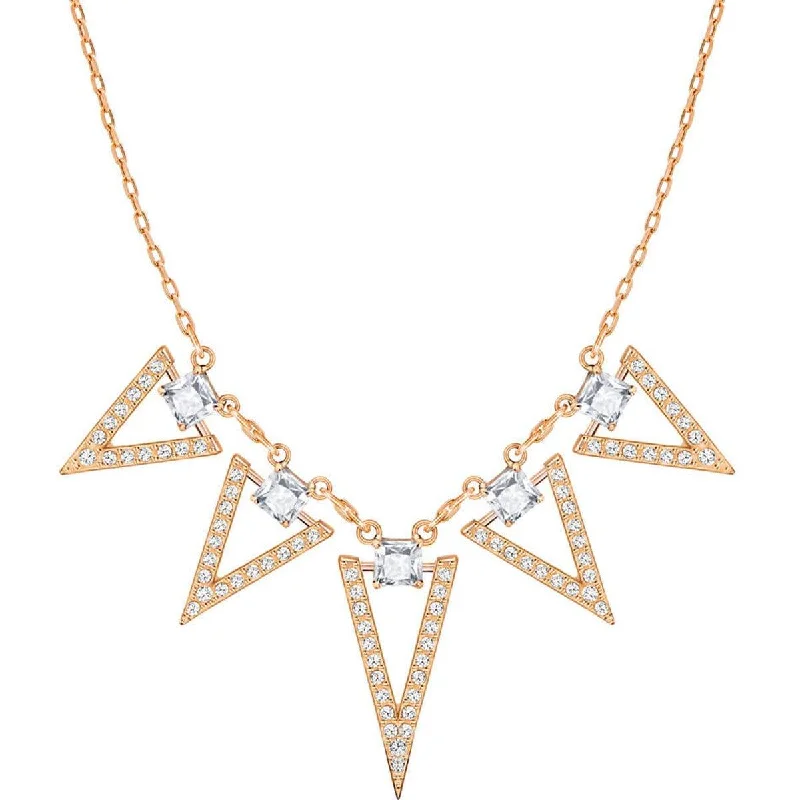 Swarovski Women's Necklace - Funk Rose Gold-Plated Clear Crystal Large | 5385656