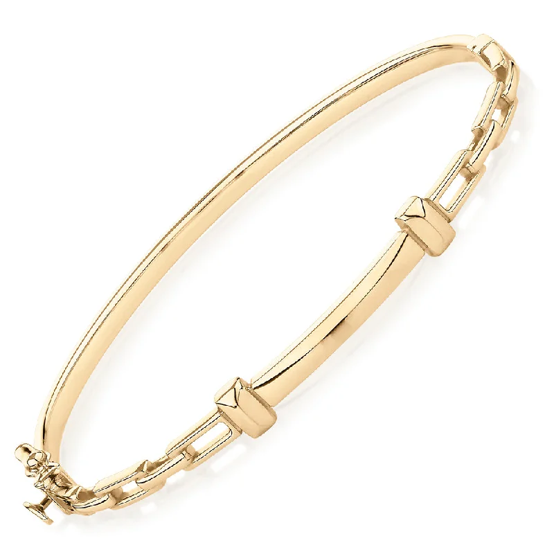 Designer Stackable Bangles-Bangle in 10 carat yellow gold