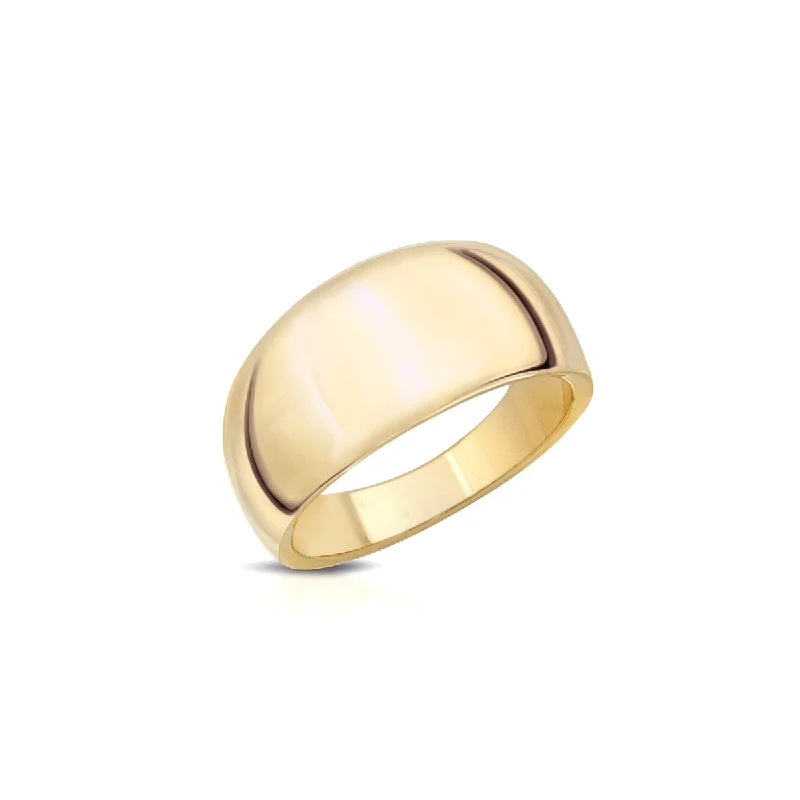 Classic Solitaire Rings-Gold Plated Rowan Ring