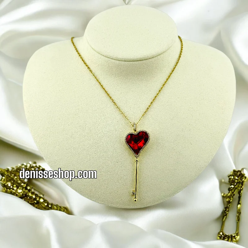 14K KEY HEART NECKLACE N20