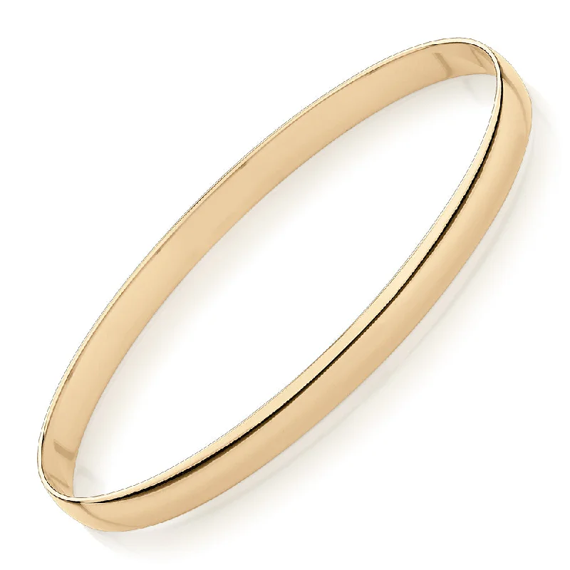 Stunning Diamond Bangles-Golf bangle in 10 carat yellow gold