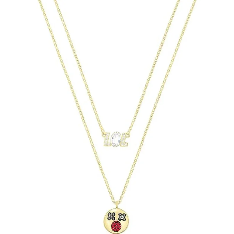 Swarovski Women's Necklace Set - Humorist Gold-Plated Crystal Pendant | 5351571