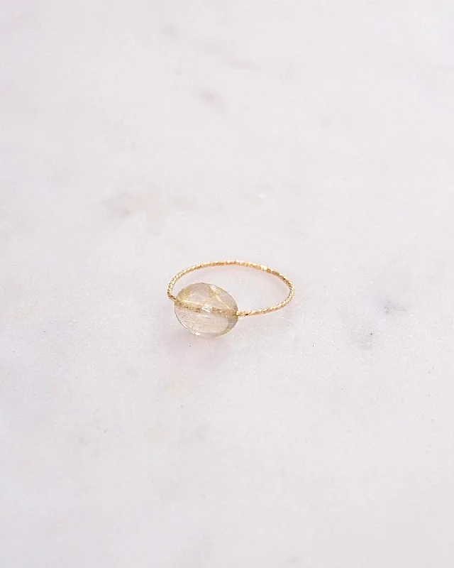 Affordable Wedding Rings-Rutile Quartz Daily Serenity Ring