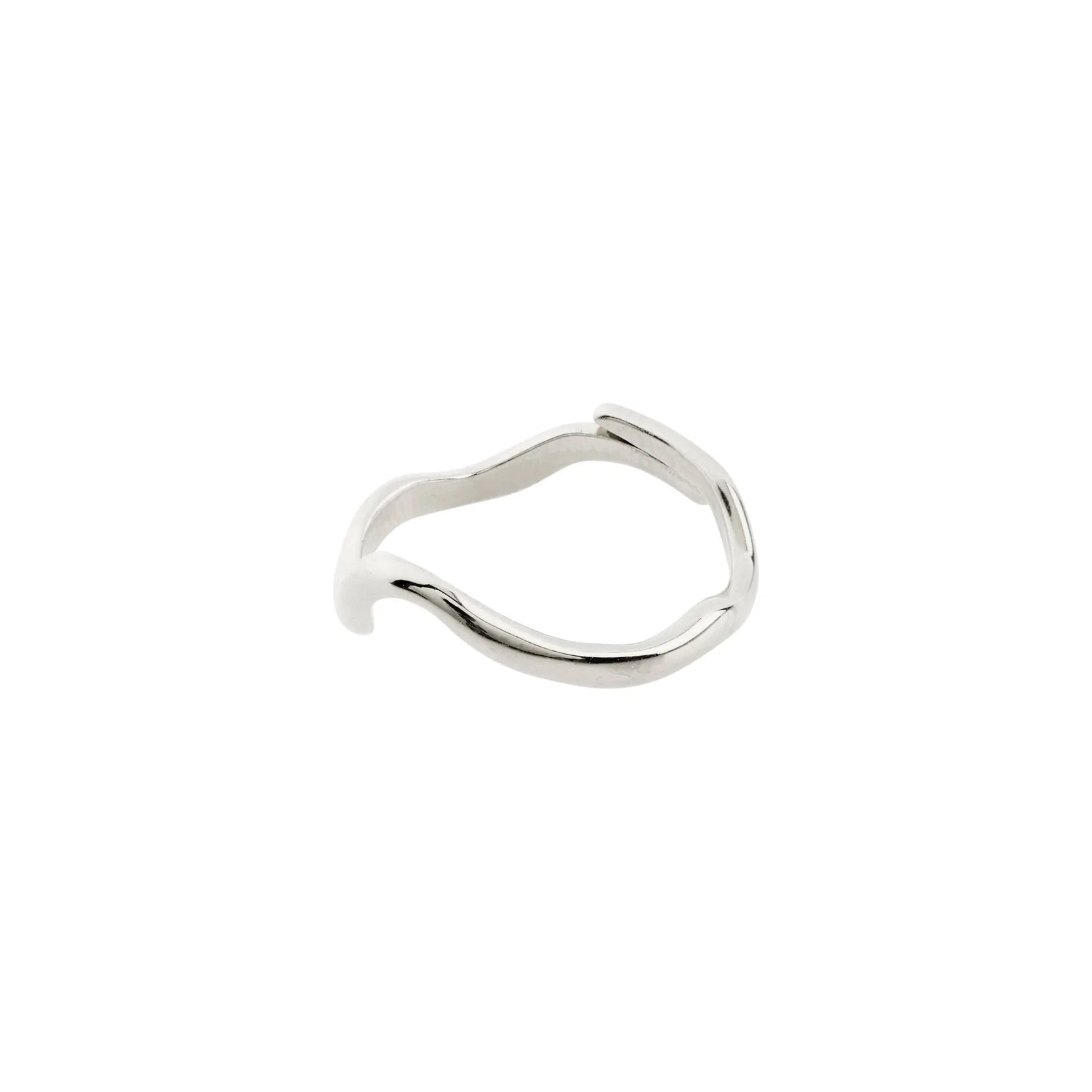 Simple Diamond Wedding Bands-Alberte Silver Plated Ring