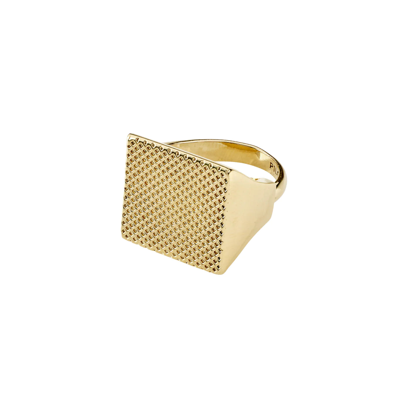 Vintage Diamond Rings-Pulse Gold Plated Ring