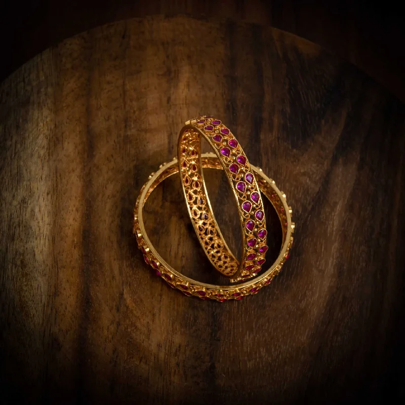 Antique Style Bangles-Bangle PSGRBSR1R-055