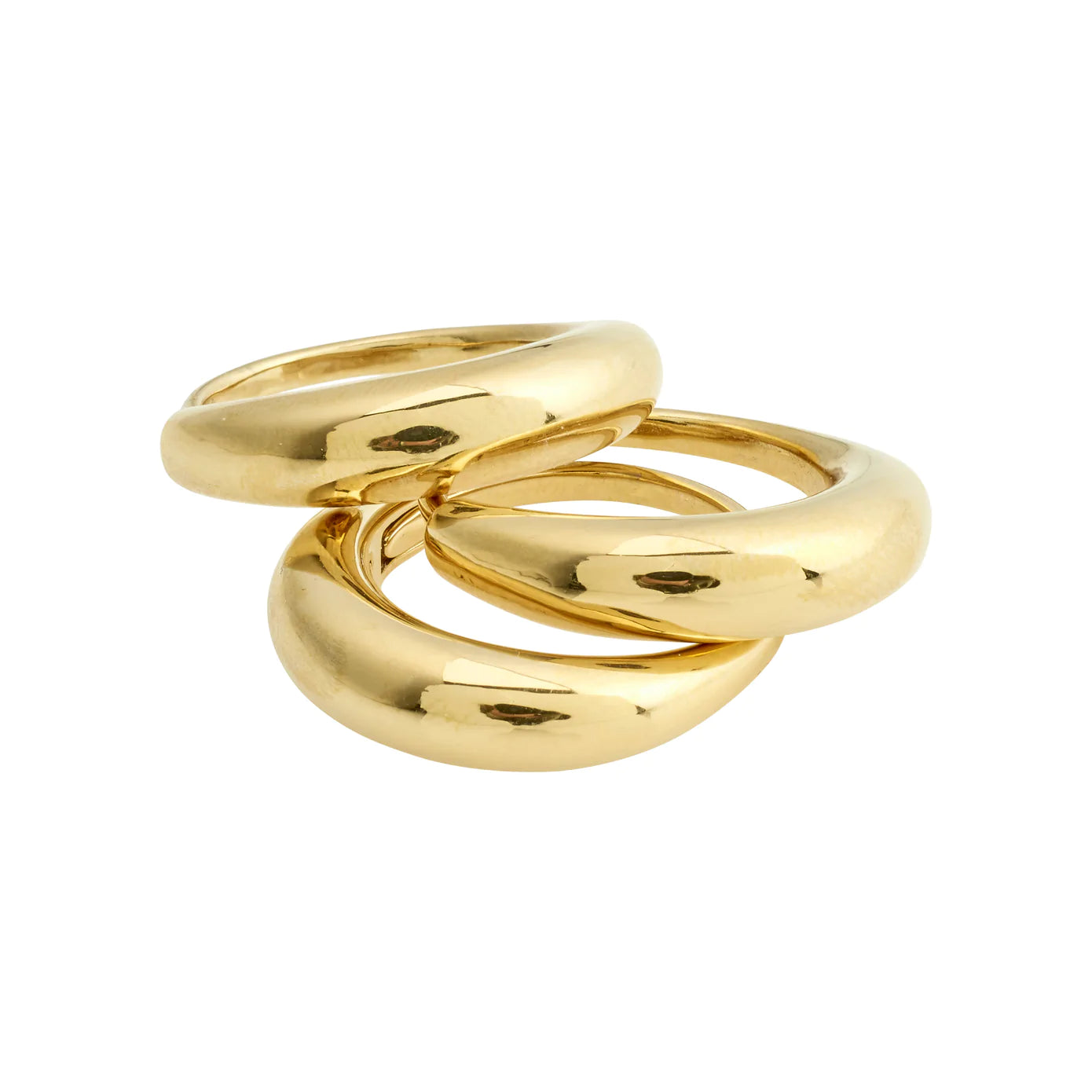 Customizable Bridal Rings-Be Gold Plated Ring Set