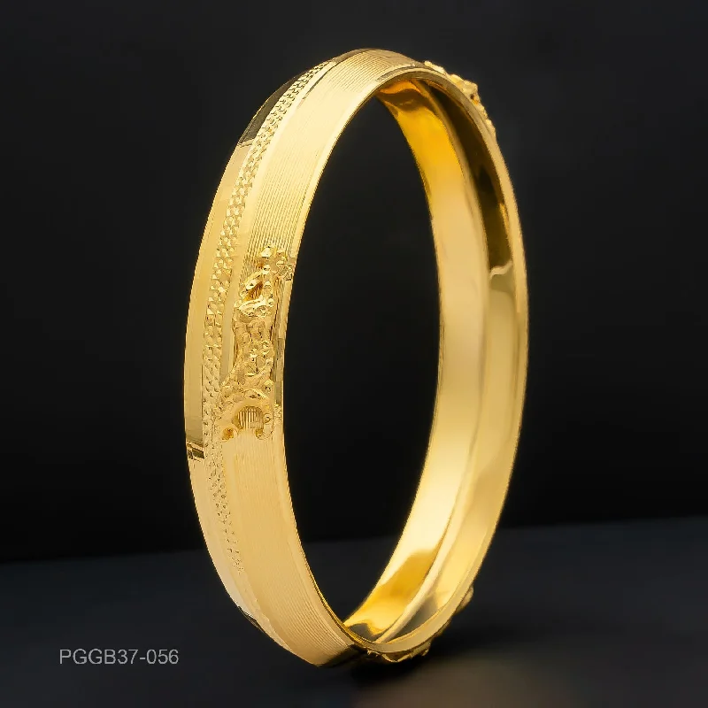 Personalized Gold Bangle Sets-Golden Gents Bangle PGGB37-056