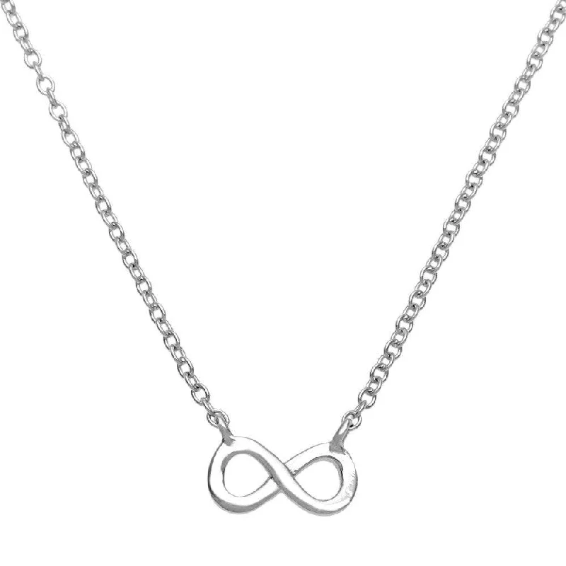 Sterling Silver Small Infinity Design Necklace