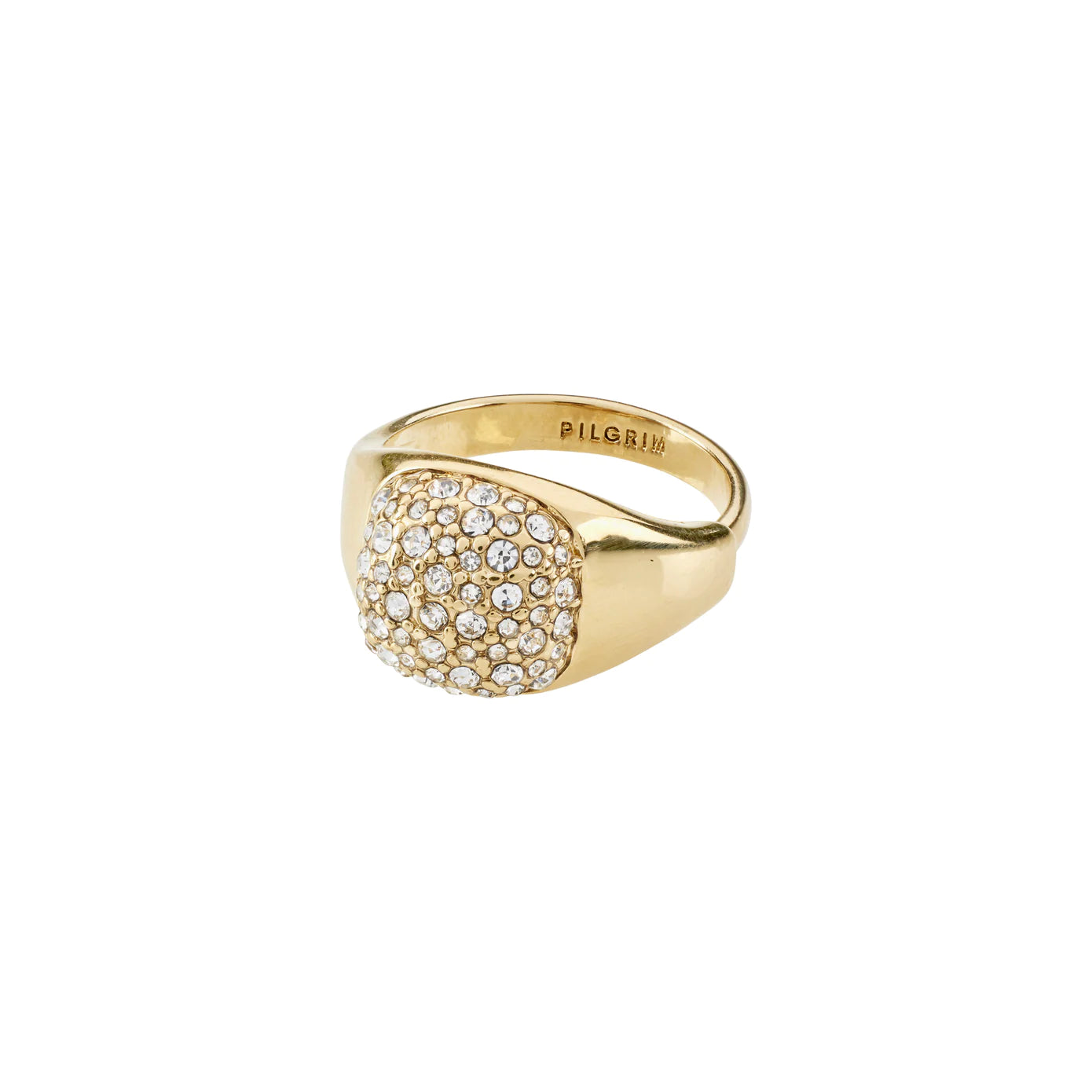 Gold Diamond Rings-Cindy Gold Plated Crystal Ring