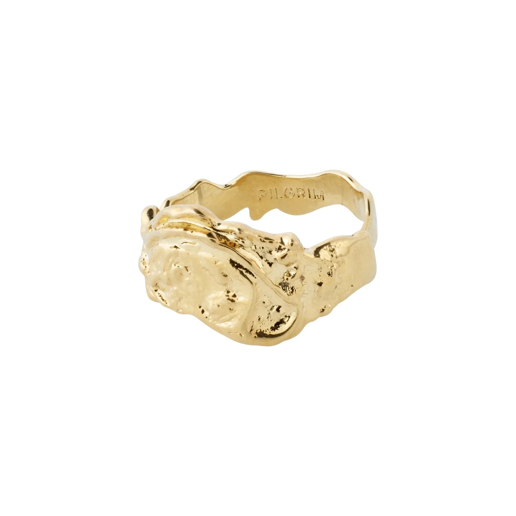 Large Wedding Rings-Blossom Gold Plated Ring