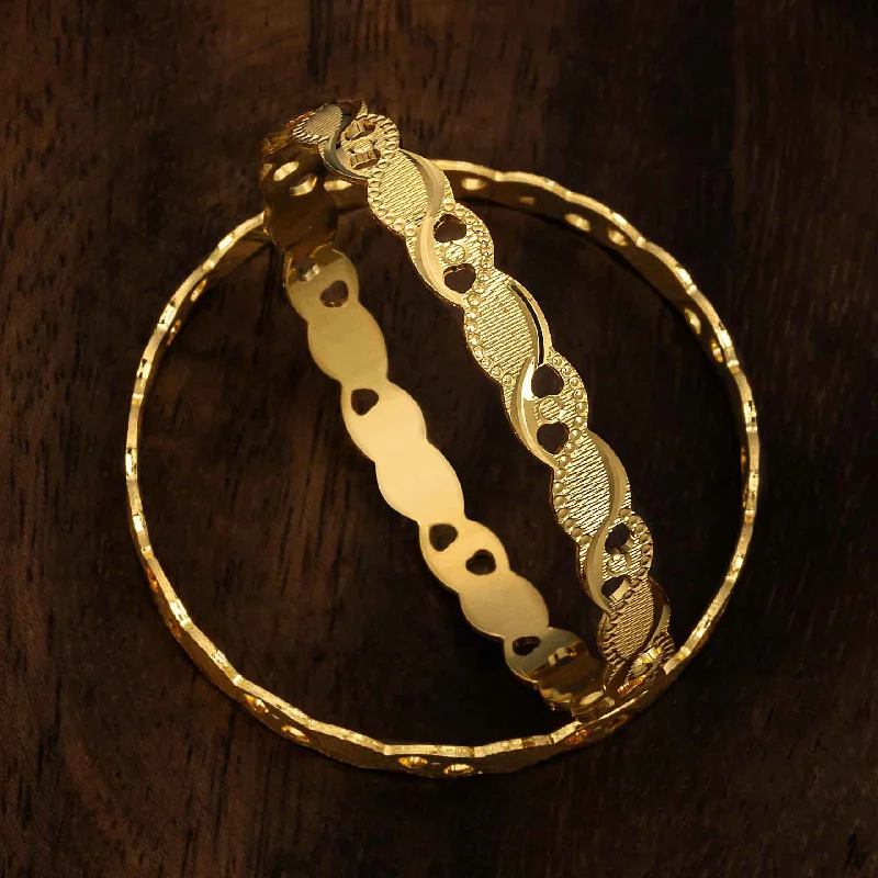 Elegant Bridal Bangles-Gold Bangle PGB65-23-571