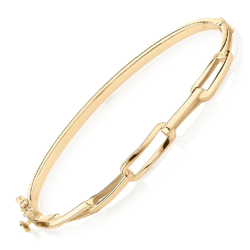 Unique Gold Wedding Bangles-Bangle in 10 carat yellow gold