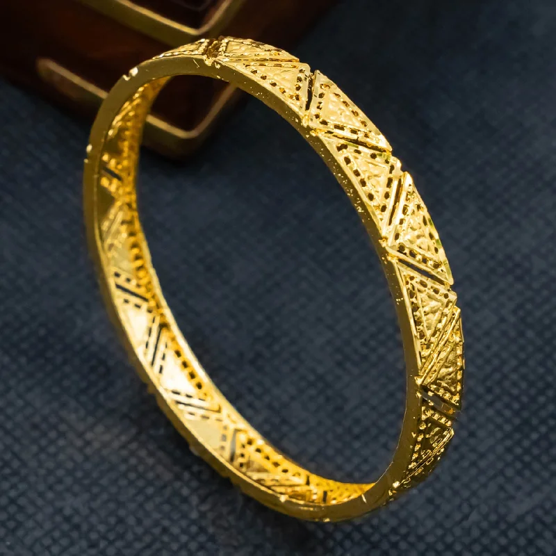 Handcrafted Bangles for Brides-Gold Bangle PGBAR27 022