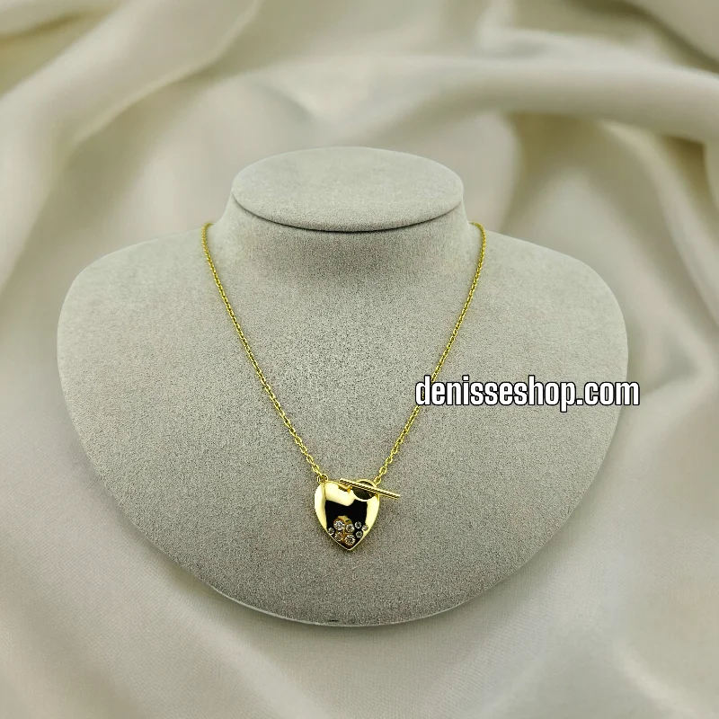 14K HEART NECKLACE 18'' C30