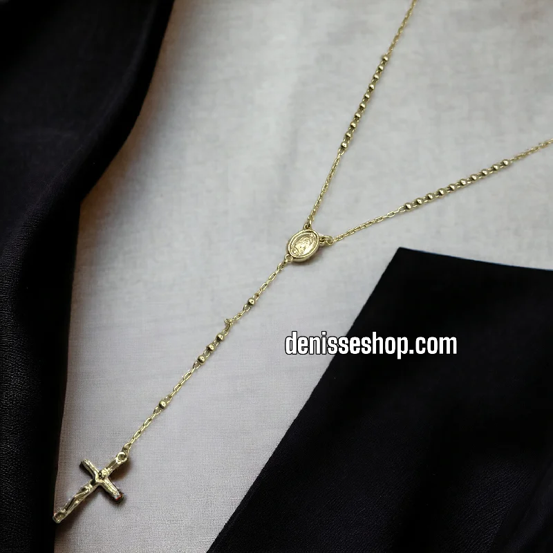 14K ROSARY NECKLACE R26