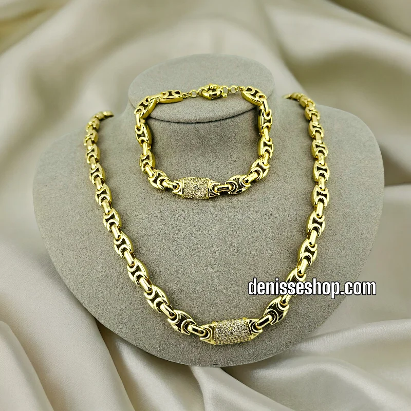 14K FASHION NECKLACE SET  18'' C53