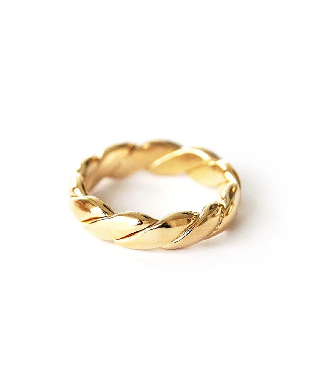 Custom Wedding Bands for Men-Jasmin Gold Ring