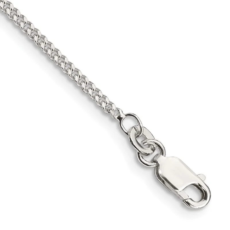 Trendy Charm Bracelets-Sterling Silver 1.75mm Curb Chain Bracelet