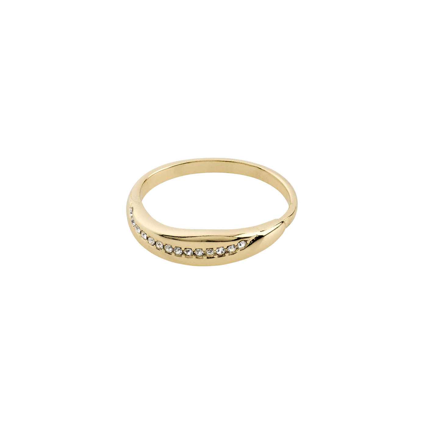 Modern Gemstone Rings-Freedom Gold Plated Crystal Ring