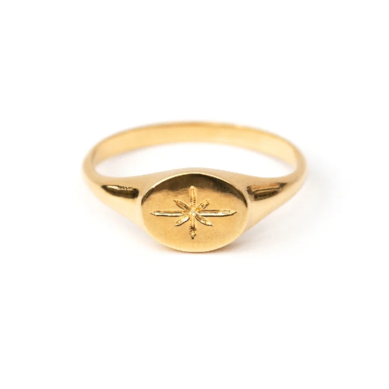 Bohemian Style Rings-Sirius Gold Vermeil Ring