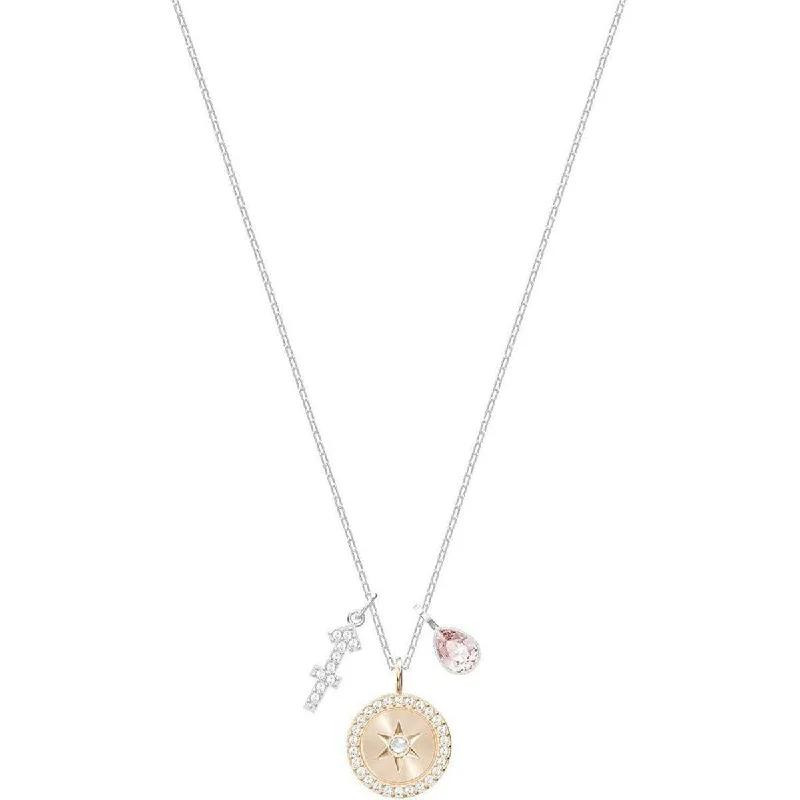 Swarovski Women's Pendant Necklace - Zodiac Sagittarius Rhodium Plated | 5349221