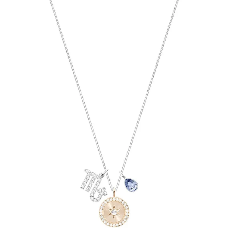 Swarovski Women's Pendant Necklace - Zodiac Scorpio Sign Rhodium Plated | 5349222